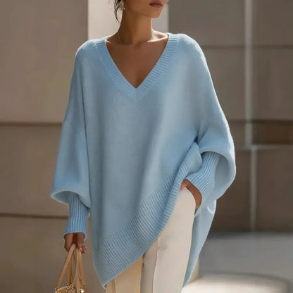 Suéter Genebra™ em Tricô Macio Premium com Modelagem Oversized