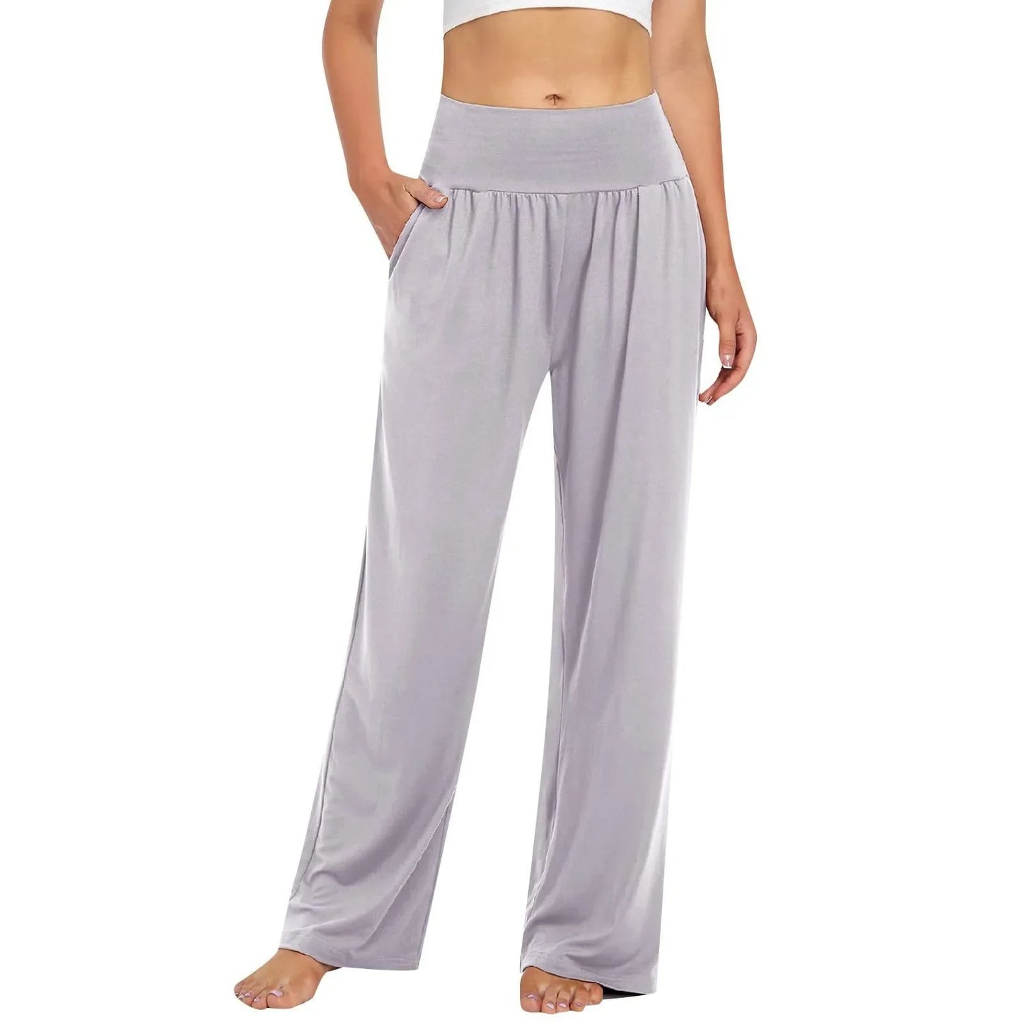 Calça Belle Comfort™ Com Cós Elástico e Modelagem Pantalona