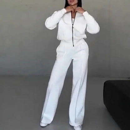 Conjunto Naomi™  em Moletom Premium com Jaqueta Zíper