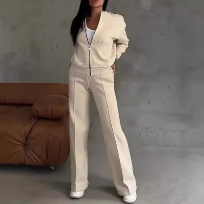 Conjunto Naomi™  em Moletom Premium com Jaqueta Zíper