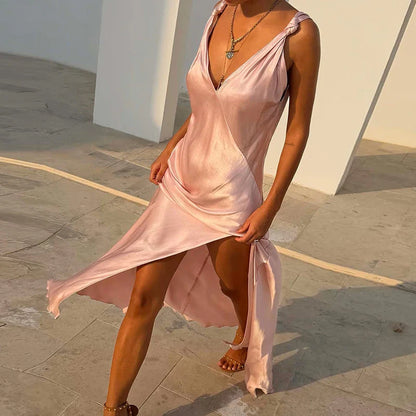 Vestido Soléa™ com Toque Sedoso e Movimento Refinado