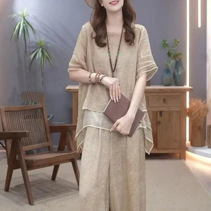 Conjunto Serenitê™ em Linho de Algodão / Leveza, Conforto e Elegância para o Dia a Dia!