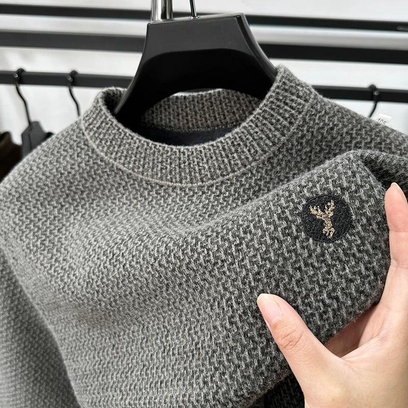 Suéter Borboun ™ Em Tricoline Luxuoso / Um Ícone de Conforto Masculino com Interior Aveludado!