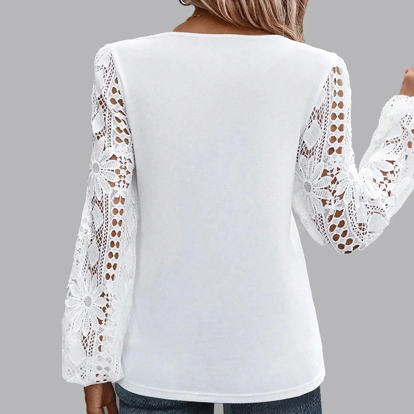 [COMPRE 1 E LEVE 2] Blusinha Princesa™ com Mangas em Renda Floral / Sinta-se Confiante e Feminina com a Sofisticação e Conforto que Você Merece!