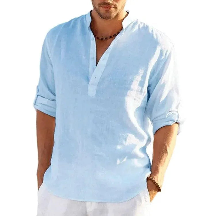 Camisa Em Linho Alto Padrão - Classe A / Toque de Sofisticação Que Seu Guarda Roupas Merece!