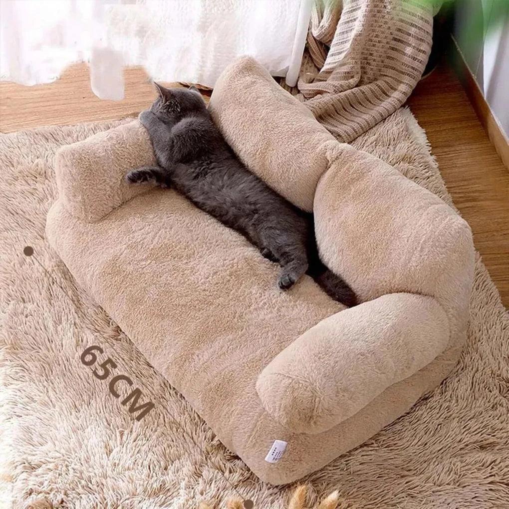Sofá Pet Modern House™ em Pelúcia Premium / Conforto e Elegância para Seu Pet Descansar com Estilo!
