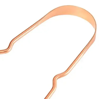 (Promoção: Compre 1, Leve 4) Raspador de Língua em Cobre Antibacteriano / Hálito Fresco e Higiene Oral Profunda em Segundos!