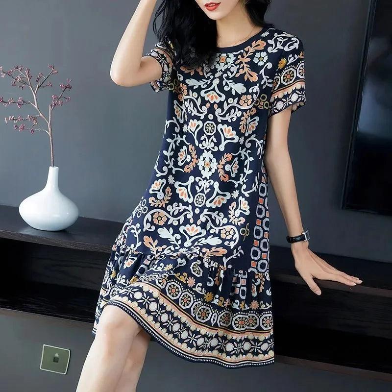 Vestido Esther™ Estilo Boêmio / Caimento Leve e Estilo Despojado para o seu Dia a Dia!