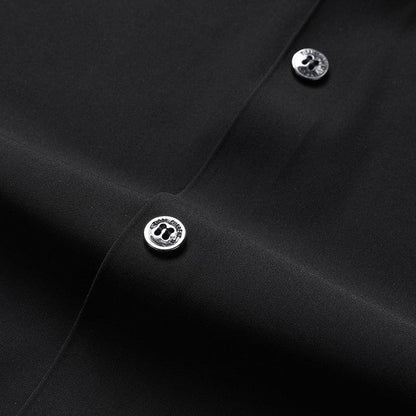 Camisa Social Manga Curta em Seda Gelo - Alto Padrão / Um toque de elegância em seu guarda-roupa!
