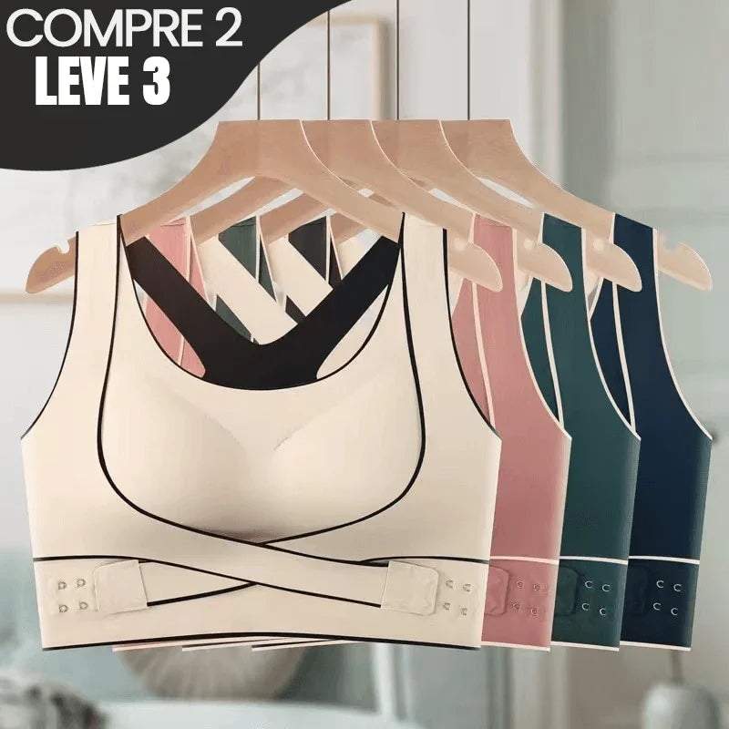 Sutiã Corretor Postural Elegância Active (Super Oferta Compre 2 e Leve 3)  - O Único que te Oferece Conforto, Suporte e Postura Perfeita!