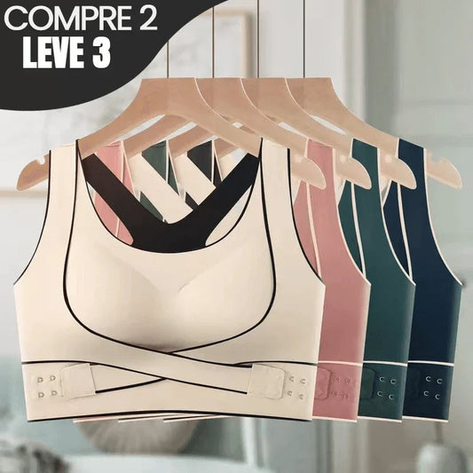 Sutiã Corretor Postural Elegância Active (Super Oferta Compre 2 e Leve 3)  - O Único que te Oferece Conforto, Suporte e Postura Perfeita!
