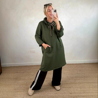 Moletom Dalen™ Estilo Vestido com Design Urbano