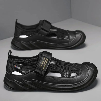 Sandália Masculina Explorer™ com Malha Respirável e Solado Ergonômico / Conforto e Estilo para Aventuras e Uso Diário!