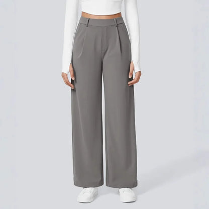 Calça Monarcelle™ Com Caimento Fluido e Visual Minimalista