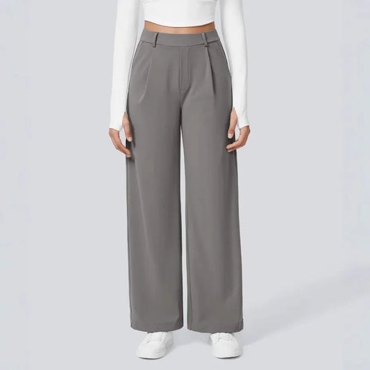 Calça Monarcelle™ Com Caimento Fluido e Visual Minimalista