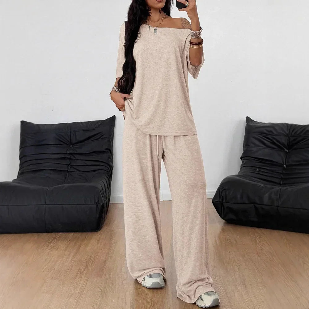 Conjunto Belmara™ com Caimento Solto e Cintura Ajustável
