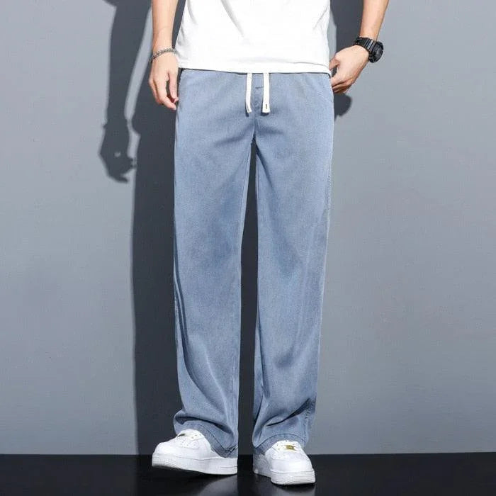 Calça Jeans Casual Masculina Muller™ / Soltinha, Estilosa e Fácil de Combinar: A calça do homem que se veste bem!