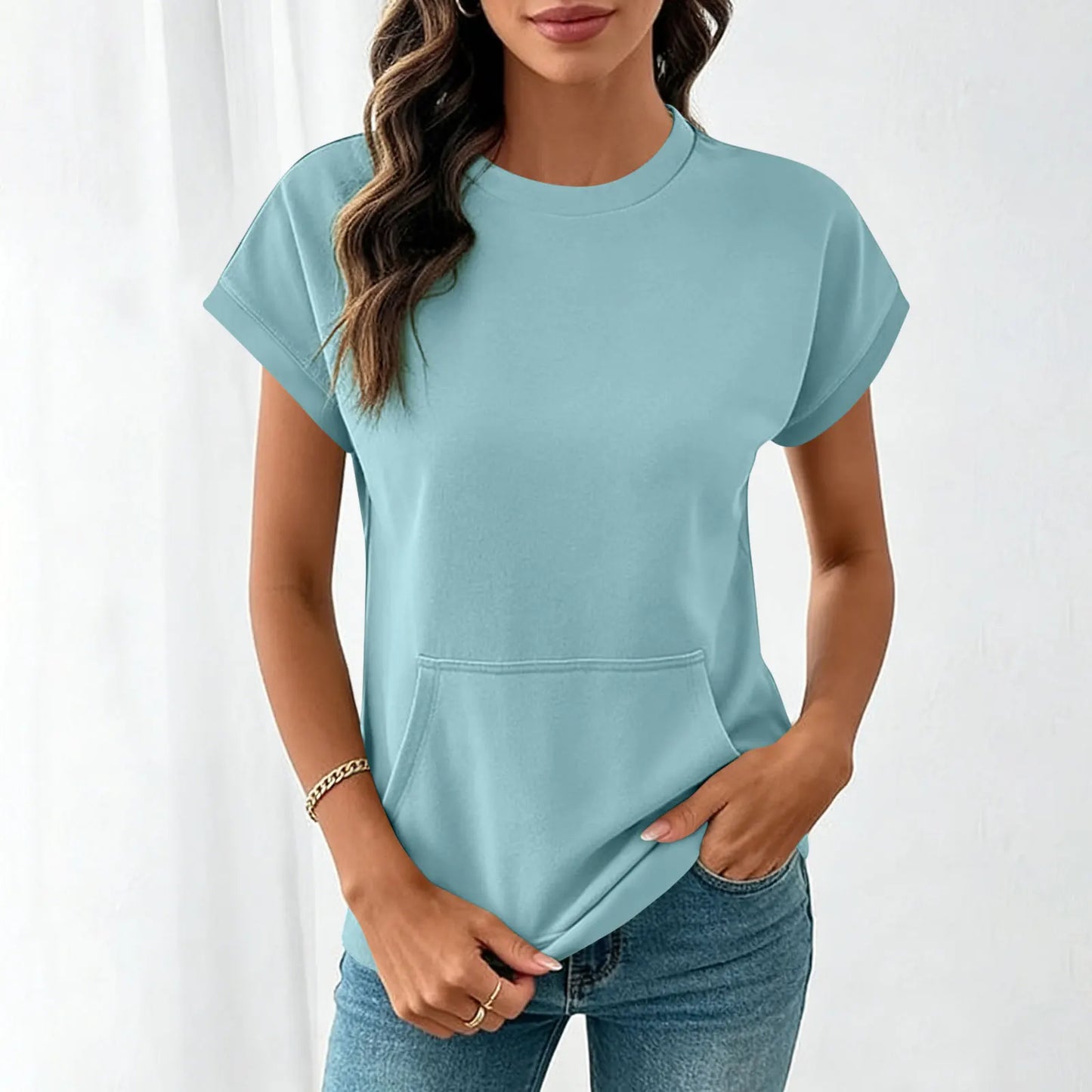 Camiseta Elara™ Com Caimento Leve e Visual Minimalista