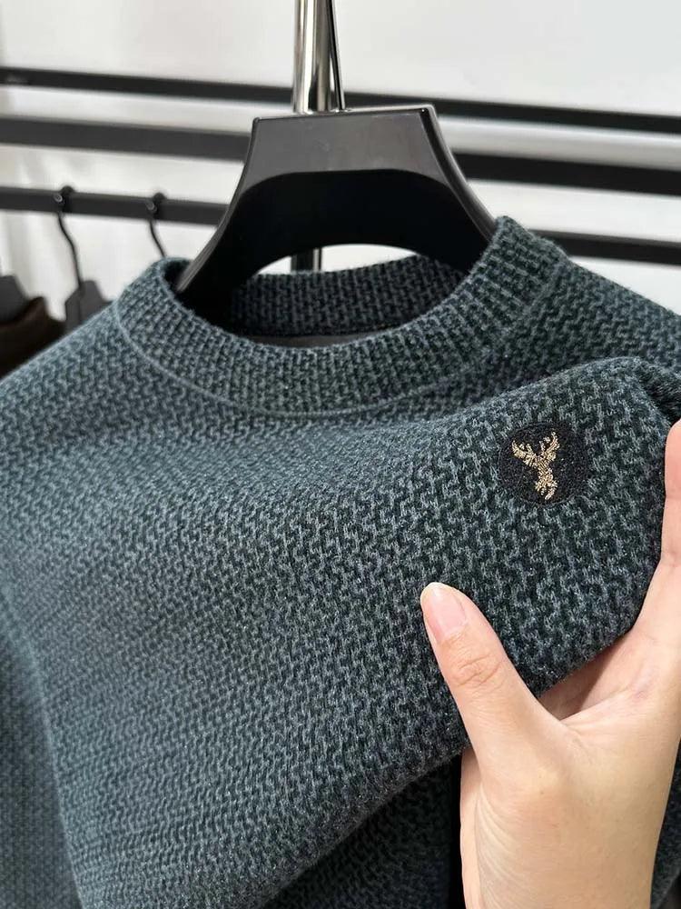 Suéter Borboun ™ Em Tricoline Luxuoso / Um Ícone de Conforto Masculino com Interior Aveludado!