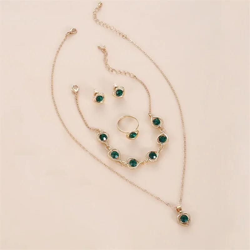 Conjunto Coração do Oceano/ A Escolha Ideal para Revelar sua Elegância e Sofisticação em Qualquer Evento!