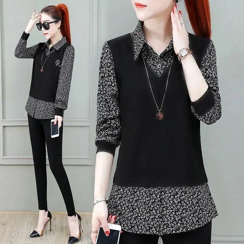 Blusinha Social Rafella™ 2 em 1 / O Charme do Visual Sobreposto com o Conforto de Uma Única Peça!