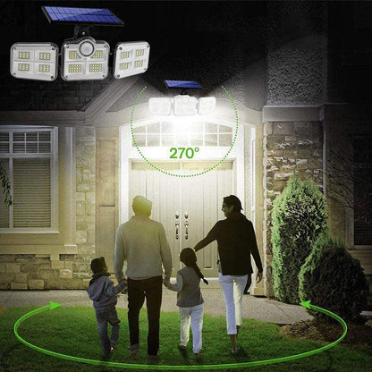Kit Iluminação Eficiente com 3 Holofotes Solares Power Led