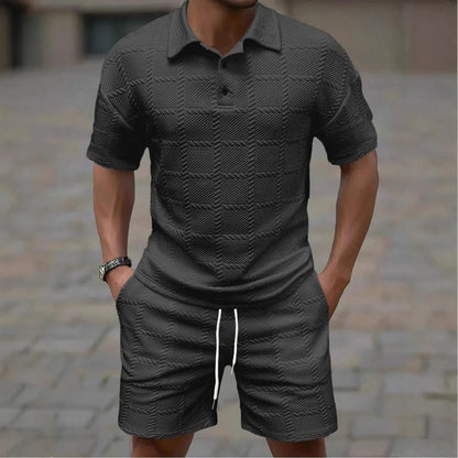 Conjunto Draven™ com Tecido Texturizado Premium e Estilo Contemporâneo