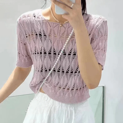 (Promoção Compre 1, Leve 2) Blusinhas Iolanda em Malha Estilo Tricô Artesanal!