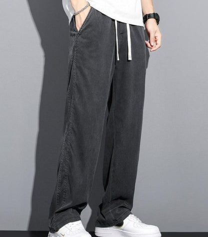Calça Jeans Casual Masculina Muller™ / Soltinha, Estilosa e Fácil de Combinar: A calça do homem que se veste bem!