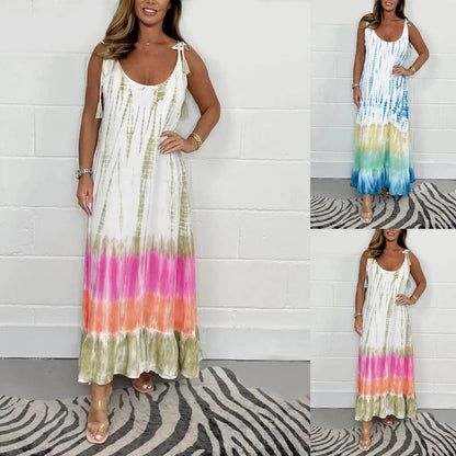 Vestido Aurora™ em Viscose Fluída com Alças Ajustáveis / Frescor e Elegância no Dia a Dia!