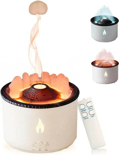 Difusor e Umidificador de Chama Geiser™ / Atmosfera Relaxante e Umidificação Inovadora para Seu Espaço!