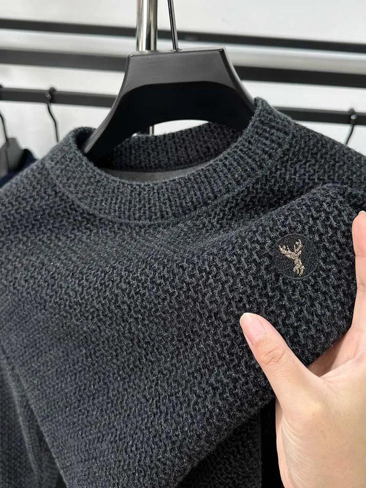 Suéter Borboun ™ Em Tricoline Luxuoso / Um Ícone de Conforto Masculino com Interior Aveludado!