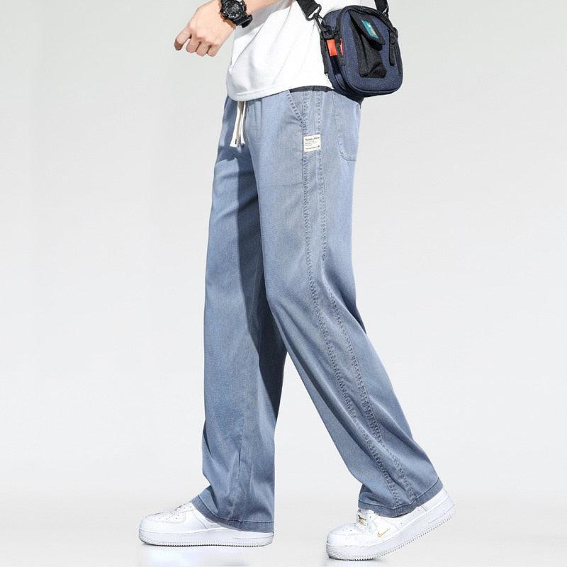Calça Jeans Casual Masculina Muller™ / Soltinha, Estilosa e Fácil de Combinar: A calça do homem que se veste bem!