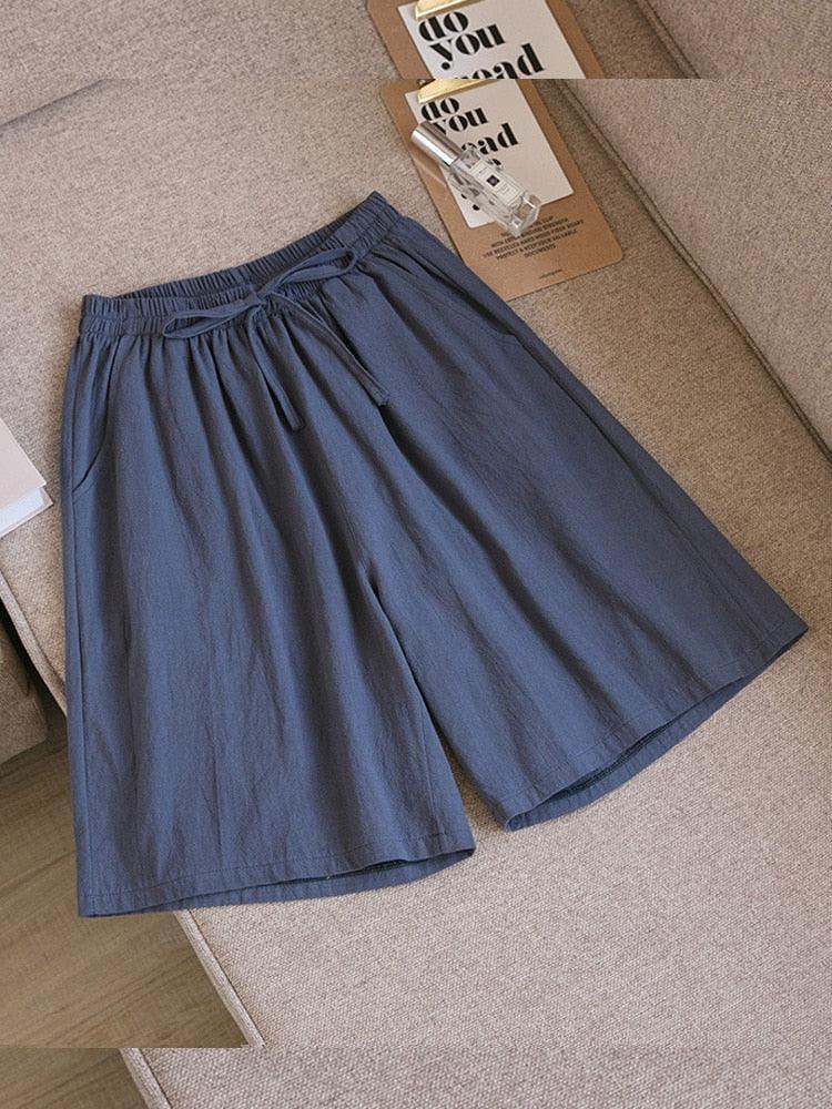 (Promoção Compre 2 e Leve 3) Shorts Veraneio Linho e Algodão: Frescor em Dobro & Estilo Casual!