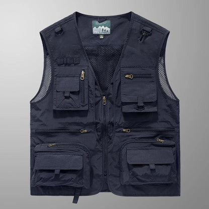 Colete Americano Maverick™ com Visual Tático Urbano e Multi-Bolsos /O Equilíbrio Entre Funcionalidade, Estilo e Presença Masculina.