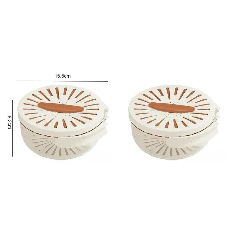(Compre 1 e Leve 2) Escorredor Modern Lar™ 2 em 1 com Sistema DrenoFlex / Mantenha Seus Alimentos Frescos e Armazenados sem Desperdício!