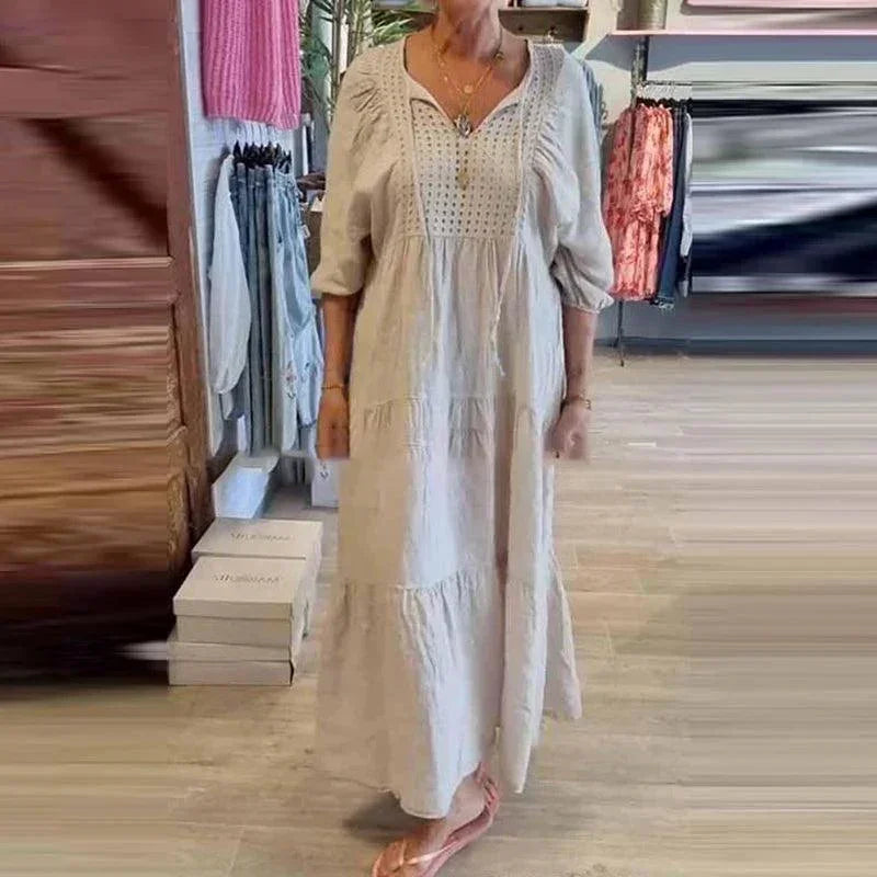 Vestido Brisa da Praia™ em Viscose Extra Leve / Encante-se com Leveza e Conforto que Te Abraçam em Qualquer Ocasião!