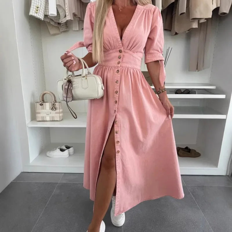 Vestido Solvéra™ com Caimento Impecável e Presença Marcante