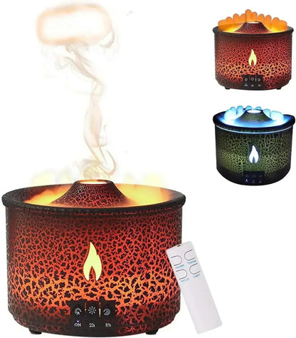 Difusor e Umidificador de Chama Geiser™ / Atmosfera Relaxante e Umidificação Inovadora para Seu Espaço!