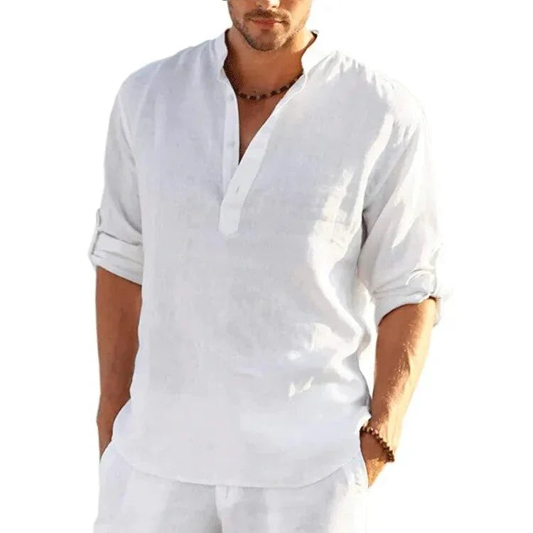 Camisa Em Linho Alto Padrão - Classe A / Toque de Sofisticação Que Seu Guarda Roupas Merece!