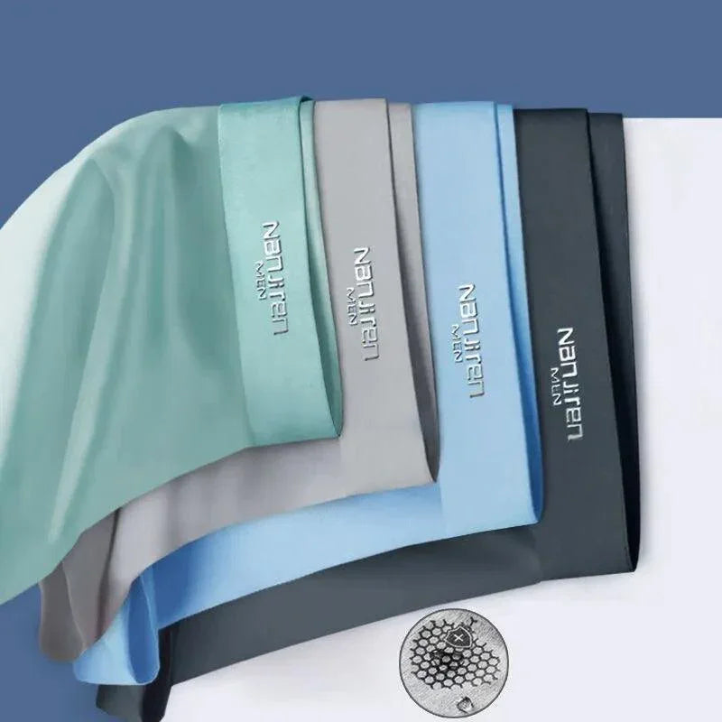 Kit de Cuecas Himalaia™ em Seda Gelo - Frescor Alpino e Proteção Antibacteriana Avançada!