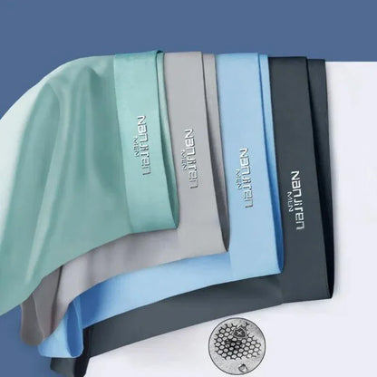 Kit de Cuecas Himalaia™ em Seda Gelo - Frescor Alpino e Proteção Antibacteriana Avançada!