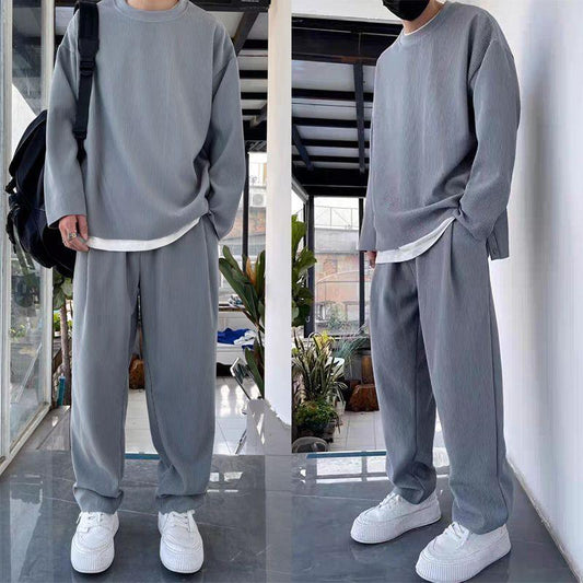 Conjunto Gentleman ™ Camiseta Manga Longa + Calça / Com Tecido Ultra Dry em Seda Gelo!