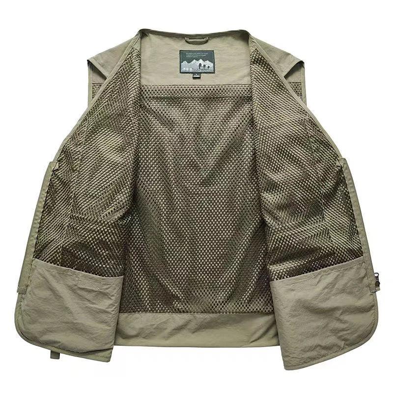 Colete Americano Maverick™ com Visual Tático Urbano e Multi-Bolsos /O Equilíbrio Entre Funcionalidade, Estilo e Presença Masculina.