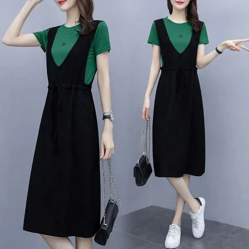 Vestido Macacão Benê em Malha Flexível –  Elegância Confortável para o Cotidiano!