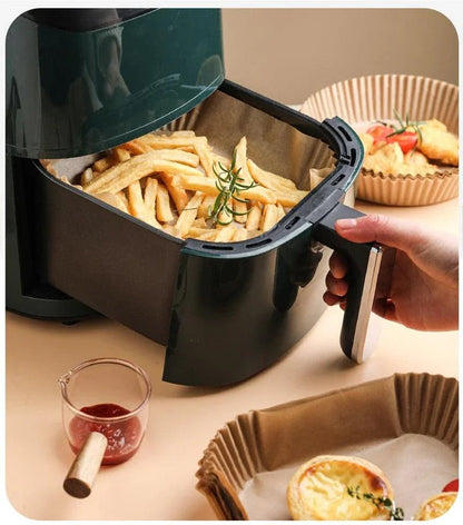 Kit com 100 Formas para Air Fryer Descartáveis e Antiaderentes