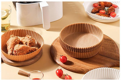 Kit com 100 Formas para Air Fryer Descartáveis e Antiaderentes