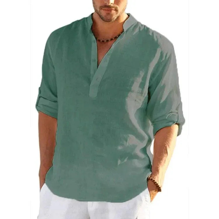 Camisa Em Linho Alto Padrão - Classe A / Toque de Sofisticação Que Seu Guarda Roupas Merece!