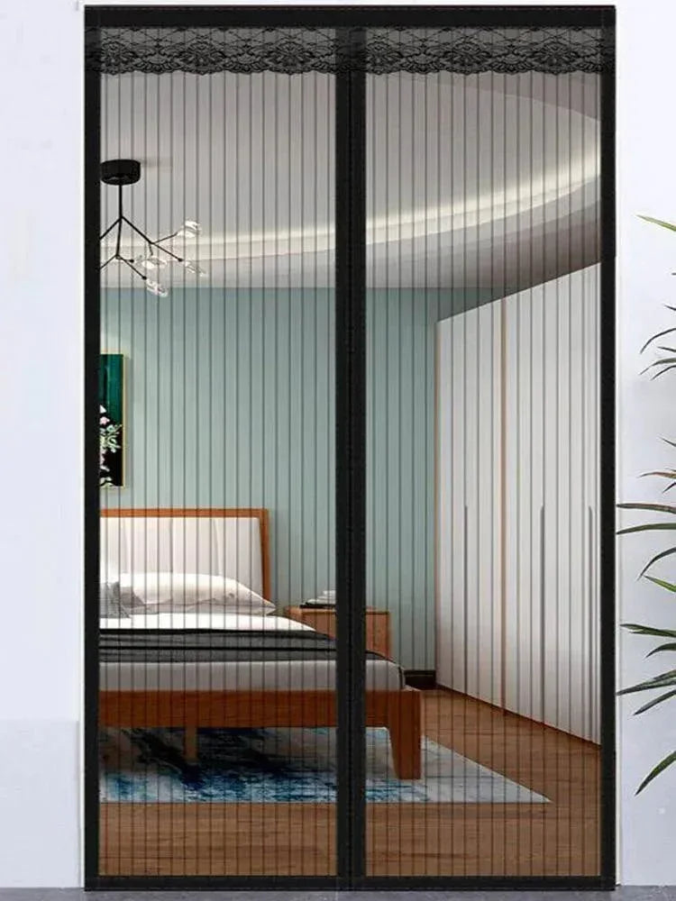 Cortina de Porta Magnética Modern Lar™ Fechamento Automático e Instalação sem Furos/ Diga Adeus aos Mosquitos e Mantenha Seu Ambiente Arejado e Livre de Pragas!