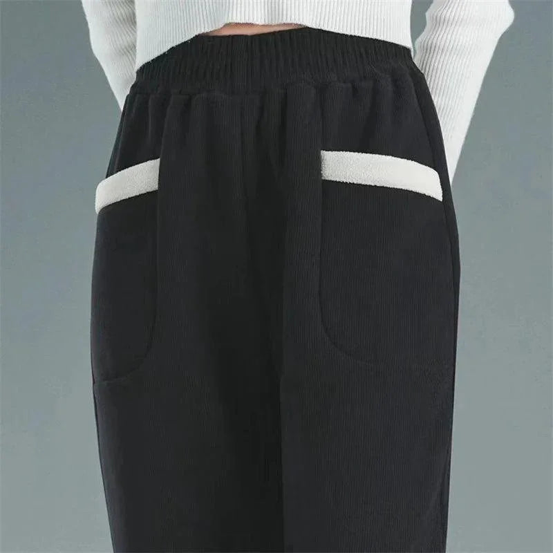Calça BelleChic™ em Cotelê Aveludado / Estilo, Charme e Conforto para a Mulher Moderna!